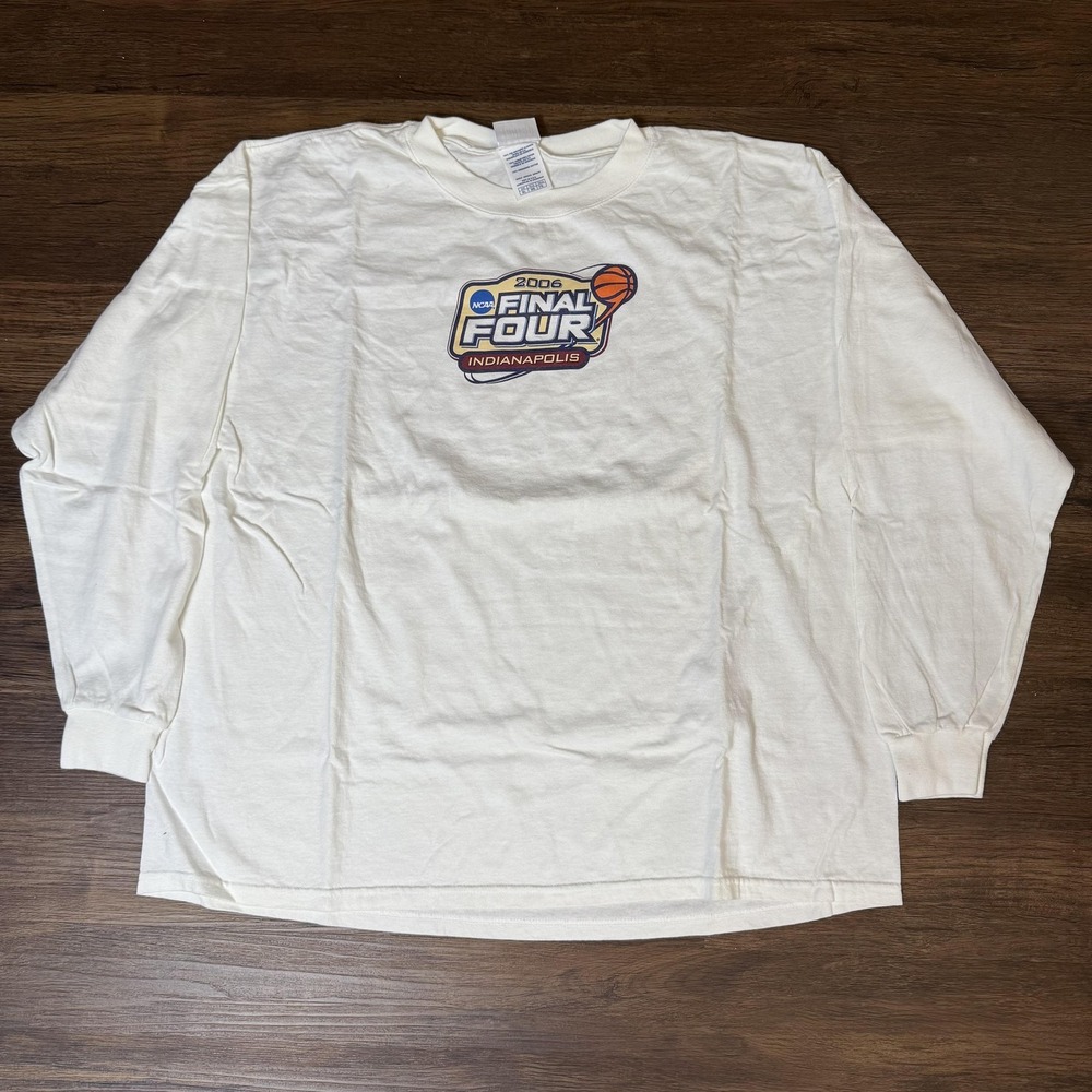 NCAA Final Four‎ Shirt Long Sleeve Mens XL Basketball Indianapolis 2006 March